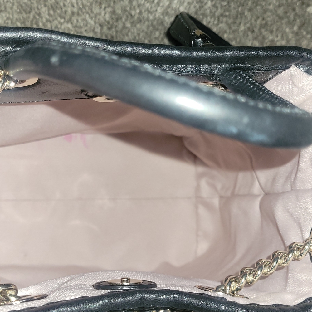 Kate Spade Black Floral Quilted Backpack - Picture 4 of 6